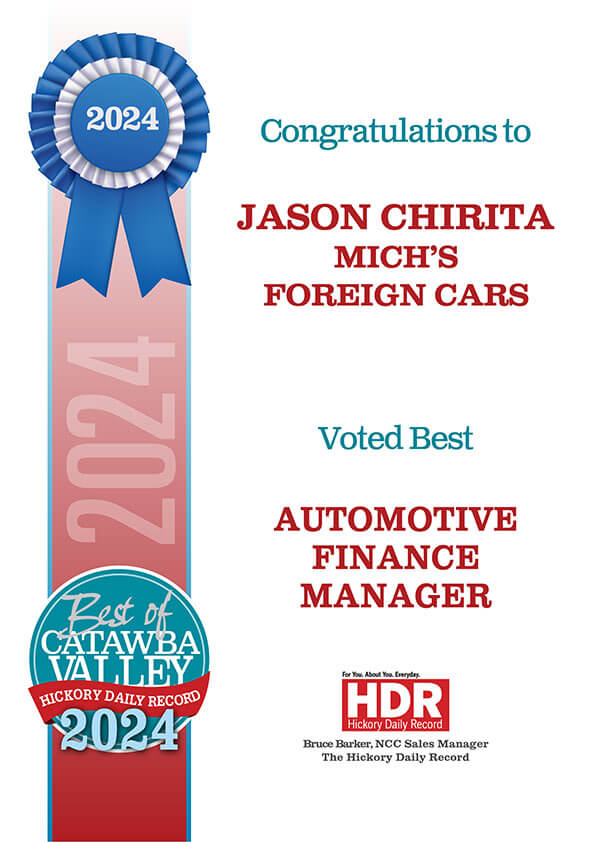 Michs Foreign Cars Award